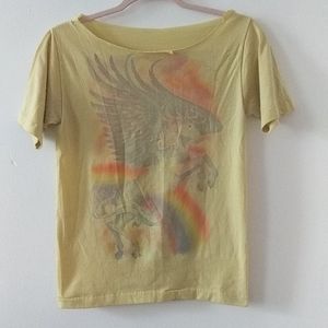 Vintage 70s 80s Rainbow Unicorn Tee